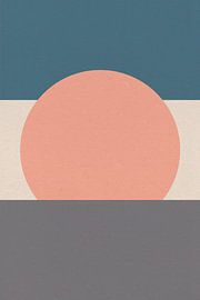 Soleil, Lune, Océan. Ikigai. Art zen abstrait et minimaliste IV sur Dina Dankers