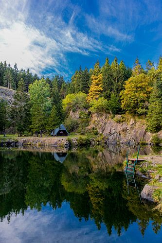Herfstidylle op de Rennsteig