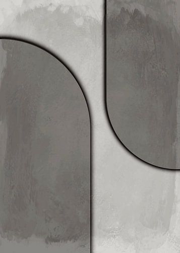 Vrouwelijkheid in grijs monochroom