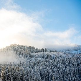 Mist op de berg | Oostenrijkse Alp van Van Kelly's Hand