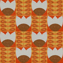 Fleur sans couture du milieu du siècle sur Dina Dankers