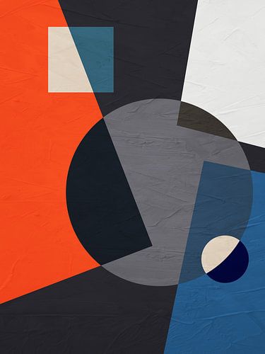MODERNE BUNTE GEOMETRISCHE ABSTRAKTE KUNST