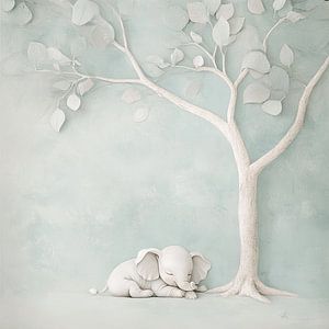 Verträumtes Elefantenbaby, das Ihr Herz erobert