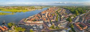 Kampen van boven tijdens een zomerse zonsondergang van Sjoerd van der Wal Fotografie