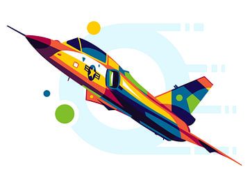 F-106 Delta Dart in Pop Art van Lintang Wicaksono