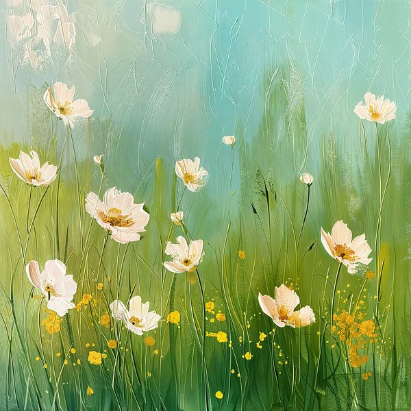 Blumenfeld Blumen von Poster Art Shop