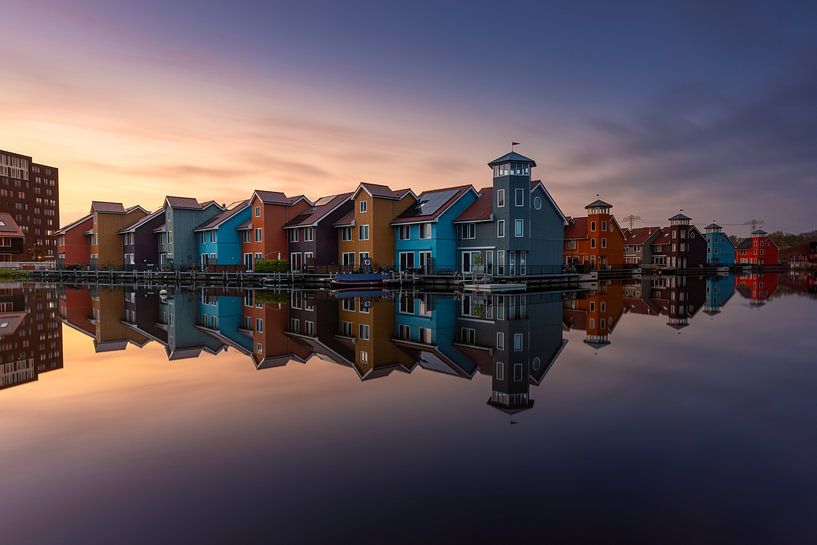 Reitdiephaven - Colourful cottages and tranquillity by the water in Groningen by KB Design & Photography (Karen Brouwer)