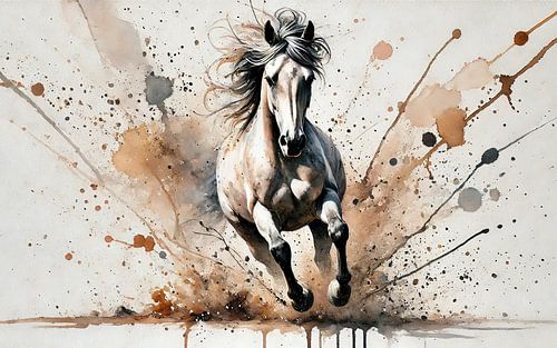 Galloping Horse Frontansicht von Chromatic Fusion Studio