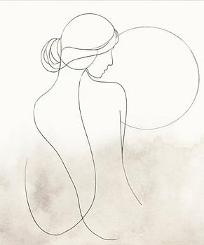 Weibliche Harmonie der Natur