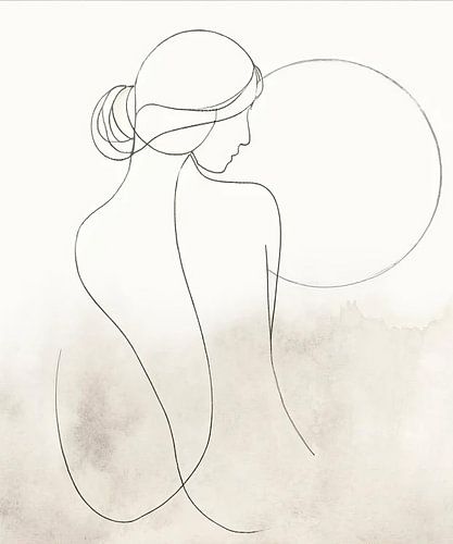 Vrouwelijke harmonie van de natuur