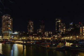 Rotterdam by Night Oude Haven van Marion Raaijmakers