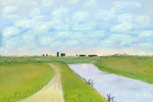 Rust over het landschap van Wietske Westra