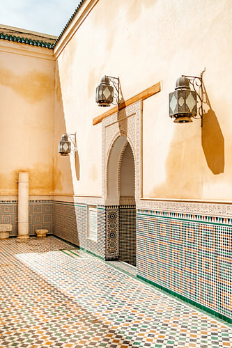 Moulay Ismail mausoleum in Meknes, Marokko