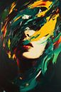Abstract portrait art by Poster Art Shop thumbnail