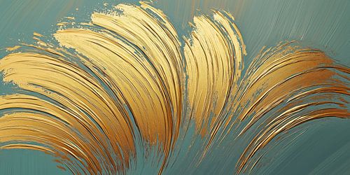 Modern abstract goud