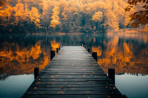 Herfstachtig meer