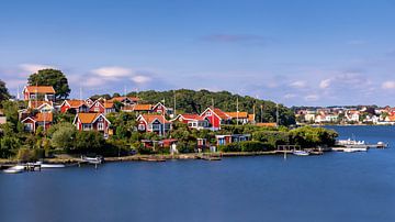 Cottages on the Baltic coast in Sweden by Adelheid Smitt