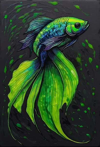 Betta Vis - Groen van MIROKKU