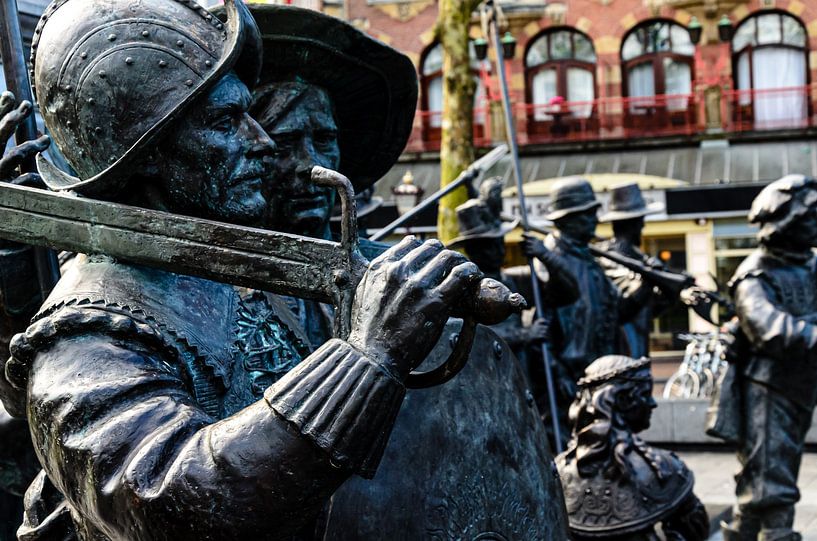 Rembrandt Denkmal am Rembrandtplein in Amsterdam Niederlande von Dieter Walther