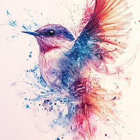 The blooming magic bird by Mel Digital Art