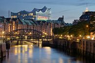 Blue hour over the Elbphilharmonie - Wonderful Hamburg by Rolf Schnepp thumbnail