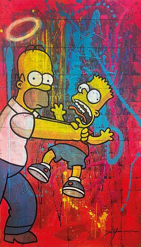 Les Simpsons sur Frans Mandigers