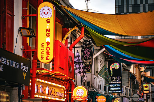 Colourful Kampong Glam in Singapore