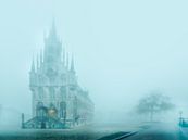 Historische stadhuis van Gouda in de mist van Remco-Daniël Gielen Photography thumbnail