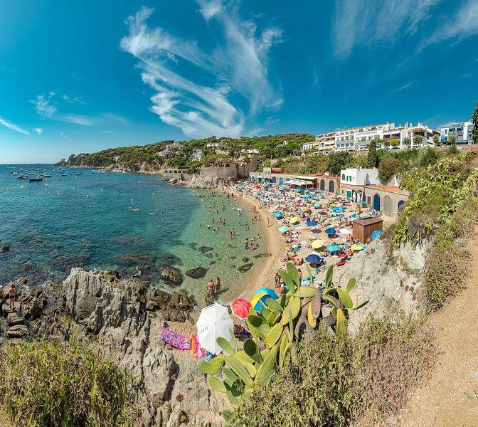 Platja del Port Pelegri beach, Calella de Palafrugell, by Rene van der Meer