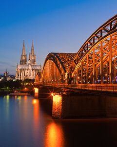 Die Dom & Hohenzollernbrücke, Köln, Deutschland. von Henk Meijer Photography