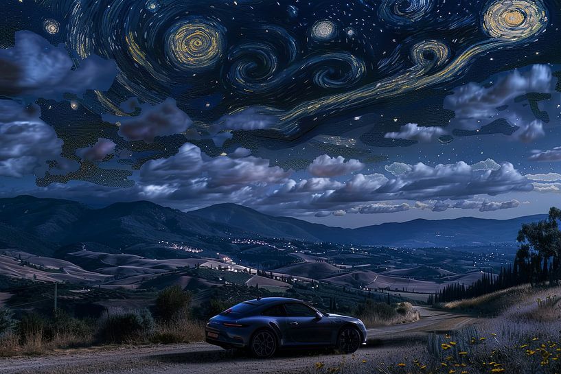 under the starry night by Egon Zitter