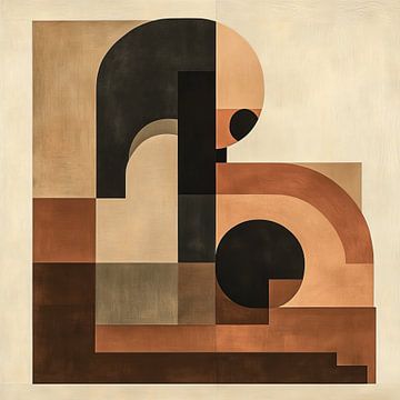 Abstracte Geometrie | Calming Shape Balance van ARTEO Schilderijen