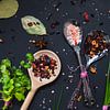 Herbs in the kitchen by Corrine Ponsen