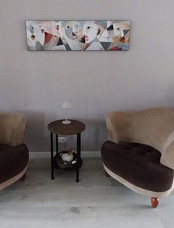 Abstract People Painting | Soulful Silhouettes Ensemble