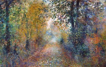 In the Woods, Pierre-Auguste Renoir - Wide version