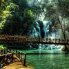 Kuang Si watervallen, Luang Prabang, Laos van Giovanni della Primavera