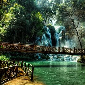 Kuang Si waterfalls, Luang Prabang, Laos by Giovanni della Primavera