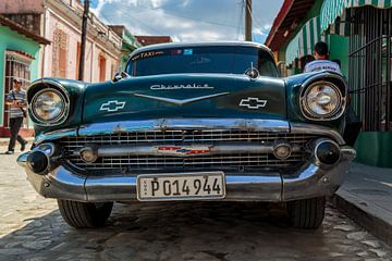 Oldtimer car op Cuba. van René Holtslag
