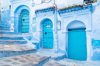 Chefchaouen, blauwe stad van Noord-Marokko