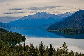 Lake Muncho in Canada van Roland Brack