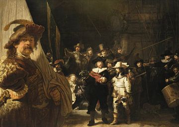 The Standard Bearer x The Night Watch, Rembrandt