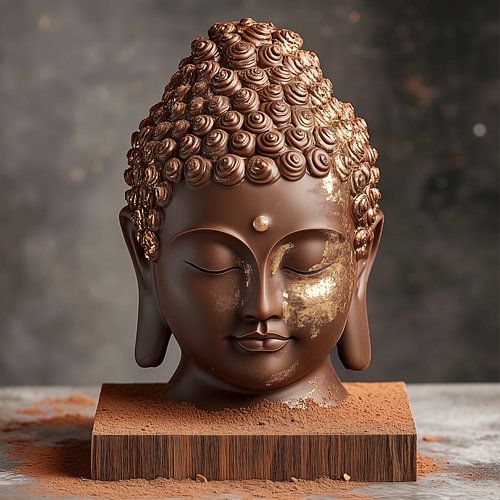 Stille Zoetheid - Buddha Chocolade Standbeeld