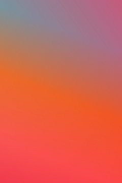Neon kunst. Moderne abstracte minimalistische kunst. Verloop in rood, oranje, blauw, paars. van Dina Dankers