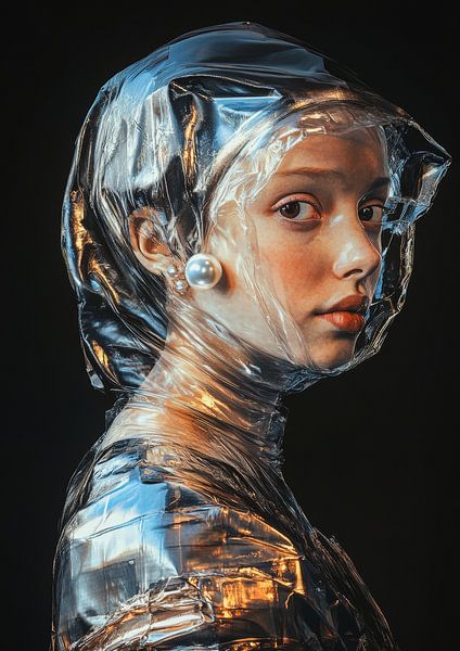 Mädchen in Plastikfolie von Lufy