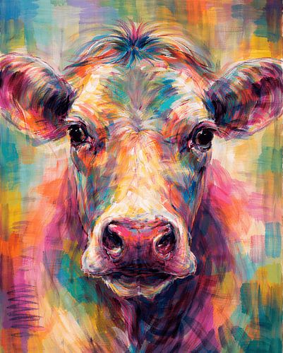 Lebendiges Kuhporträt