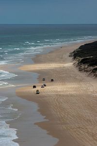 Beach highway Fraser Island Australie, sur Wouter Sikkema