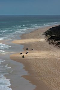 Beach highway Fraser Island Australie,