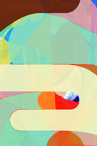 Rustgevende abstracte rondingen