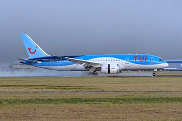 Landende TUI Boeing 787-8 Dreamliner. van Jaap van den Berg