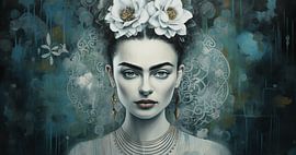 Frida grey van CanvasbyCaro